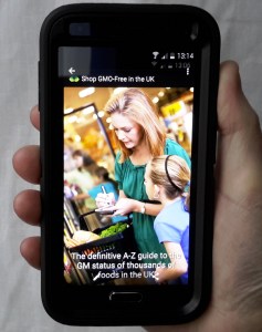 Shop GMO Free in the UK phone app